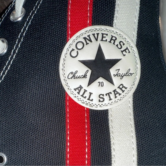 Converse Chuck Taylor All Star 70 High Top Shoes Red & White Stripe - Men’s 11.5 - Picture 3 of 14
